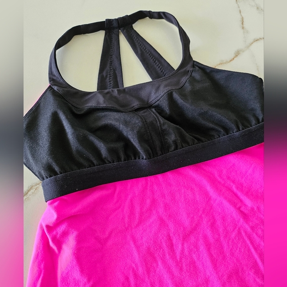 Lululemon Athletica Scoop Me Up Tank in Raspberry Glo Light / Black Sz 6? Active - Picture 8 of 12